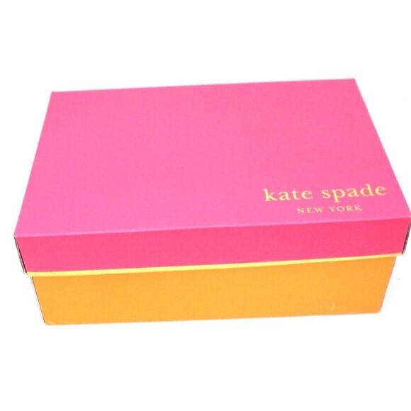 Kate Spade Crown Heels Fuchsia Suede w/ Crystal Bow Pink 8.5 B In Box/Bag $398 - Picture 11 of 12